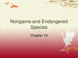 Nongame and Endangered Species