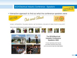 ECA Electrical Industry Conference - Speakers