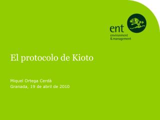 El protocolo de Kioto