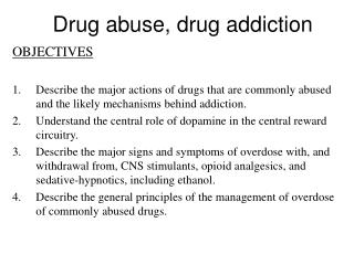 PPT - Drug abuse, drug addiction PowerPoint Presentation, free download ...