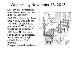 Wednesday November 13, 2013