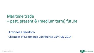 Maritime trade – past, present & (medium term) future