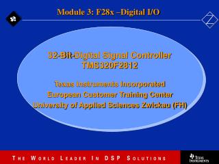 32-Bit-Digital Signal Controller TMS320F2812