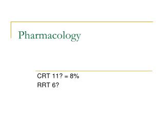 Pharmacology