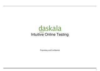 Intuitive Online Testing