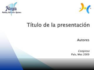 Título de la presentación
