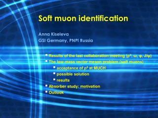 Soft muon identification