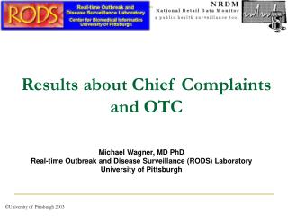 Results about Chief Complaints and OTC