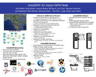 A Rack for GENI Out-of-the-box Designed for GENI Meso -scale deployment