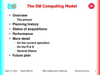 The DØ Computing Model