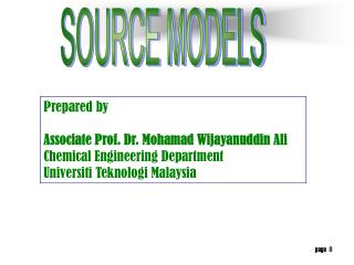 SOURCE MODELS