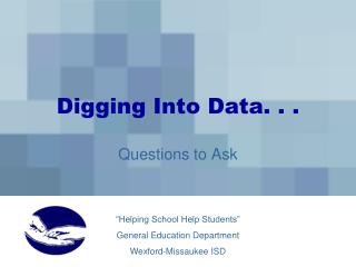 Digging Into Data. . .