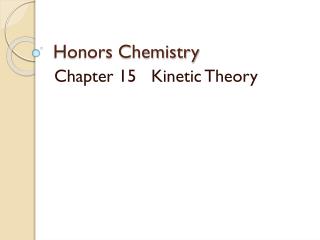 Honors Chemistry