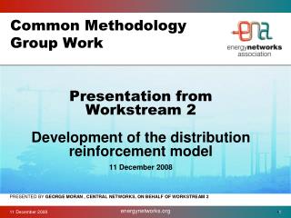 Common Methodology Group Work