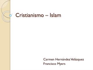 Cristianismo – Islam