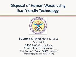 Disposal of Human Waste using Eco-friendly Technology