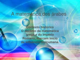 A matemática dos árabes