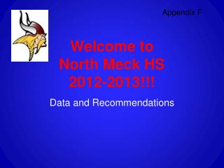 Welcome to North Meck HS 2012-2013!!!