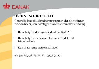 DS/EN ISO/IEC 17011