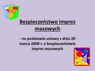 Bezpieczeństwo imprez masowych