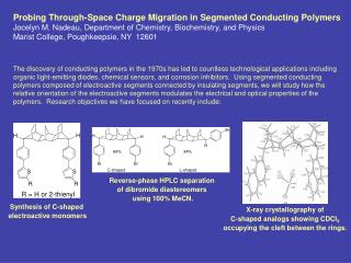 Synthesis of C-shaped electroactive monomers