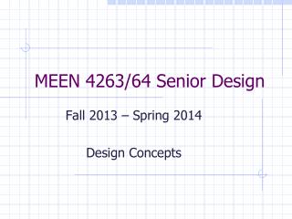 MEEN 4263/64 Senior Design