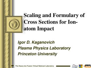 Scaling and Formulary of Cross Sections for Ion-atom Impact