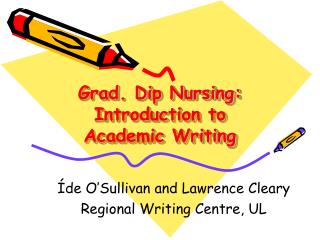 Grad. Dip Nursing: Introduction to Academic Writing
