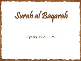 Surah al Baqarah