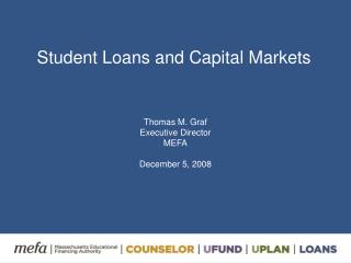 Student Loans and Capital Markets