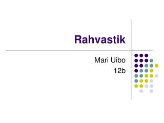 Rahvastik