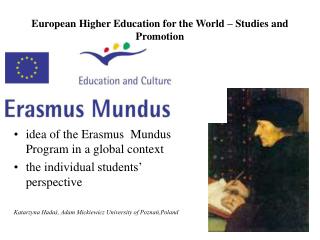 European Higher Education for the World – Studies and Promotion