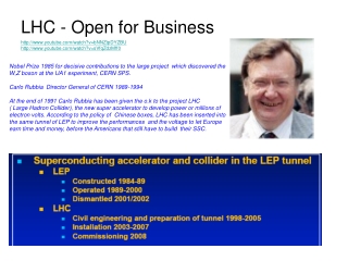 LHC - Open for Business