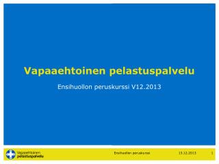 Vapaaehtoinen pelastuspalvelu