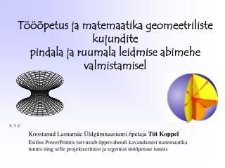 Koostanud Lasnamäe Üldgümnaasiumi õpetaja Tiit Koppel