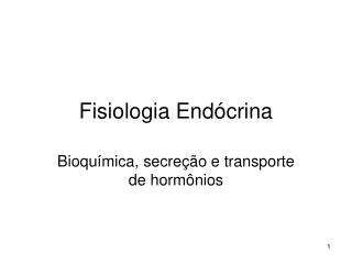 Fisiologia Endócrina