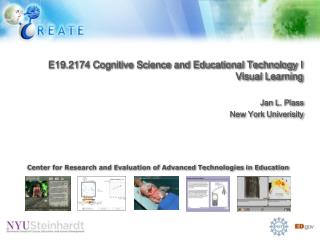E19.2174 Cognitive Science and Educational Technology I Visual Learning