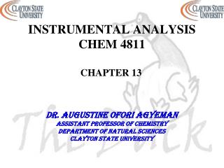 INSTRUMENTAL ANALYSIS CHEM 4811