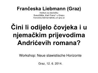 Čini li odijelo čovjeka i u njemačkim prijevodima Andrićevih romana?