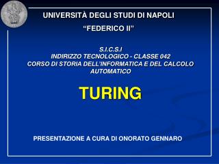 UNIVERSIT À DEGLI STUDI DI NAPOLI “FEDERICO II”