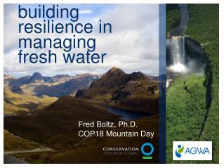 building resilience in managing fresh water