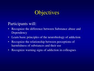 Objectives