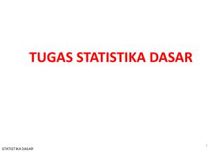 TUGAS STATISTIKA DASAR