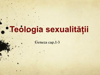 Teologia sexualității