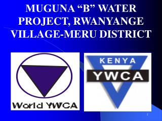 MUGUNA “B” WATER PROJECT, RWANYANGE VILLAGE-MERU DISTRICT