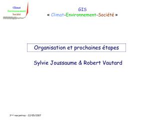 GIS « Climat - Environnement - Société »