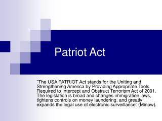 Patriot Act