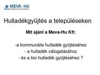 Hulladékgyűjtés a településeken