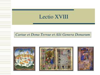 Lectio XVIII