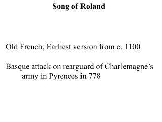 Song of Roland